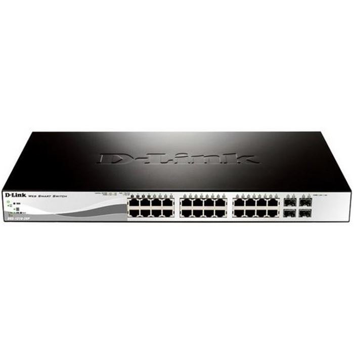 سوییچ 28 پورت 10/100 و اسمارت دی-لینک مدل DES-1210-28 همراه با چهار پورت گیگابیتی - 3