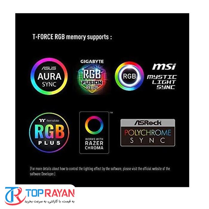 رم تیم گروپ مدل DELTA TUF Gaming Alliance RGB با حافظه ۸ گیگابایت و فرکانس ۳۲۰۰ مگاهرتز - 4