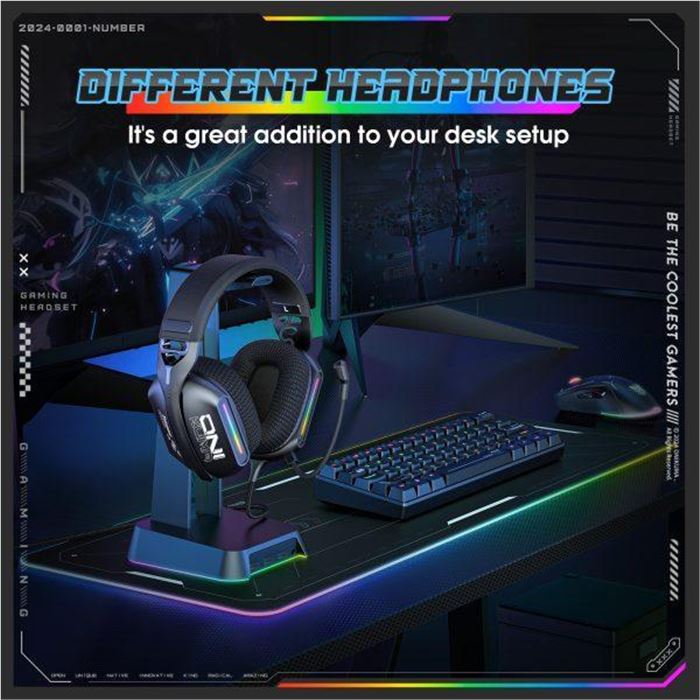 هدست گیمینگ اونیکوما مدل X12 RGB - 3