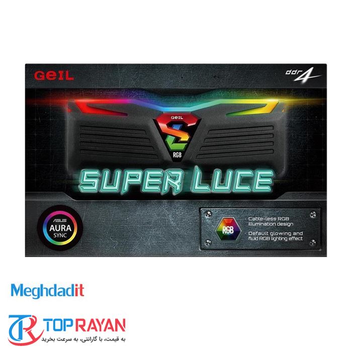 رم کامپیوتر ژل سری Super Luce RGB با حافظه ۱۶ گیگابایت و فرکانس ۲۴۰۰ مگاهرتز - 7