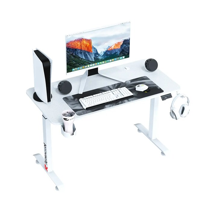 میز کامپیوتر گیمینگ موتور دار ردراگون مدل GD 3500G M WHITE 140cm RGB - 8