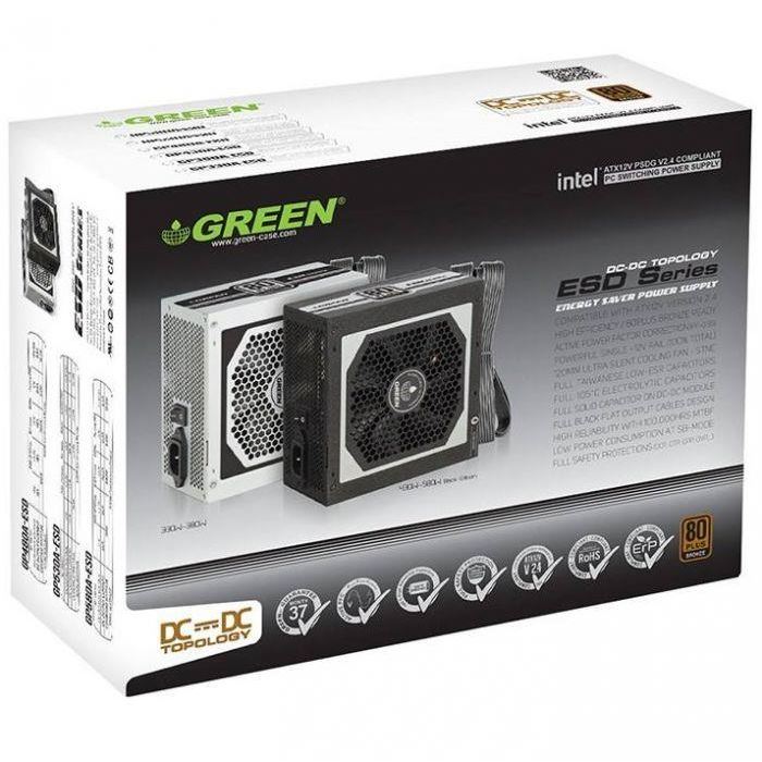 منبع تغذیه کامپیوتر نیمه ماژولار گرین مدل GP430A-ESD - 5