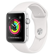 Apple Watch 3 GPS 38mm Silver Aluminum Case With White Sport Band