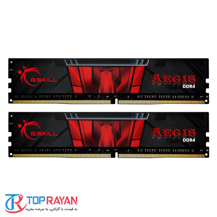 رم کامپیوتر DDR4 تک کاناله 3200 مگاهرتز CL16 جی اسکیل مدل AEGIS ظرفیت 16 گیگابایت - 2