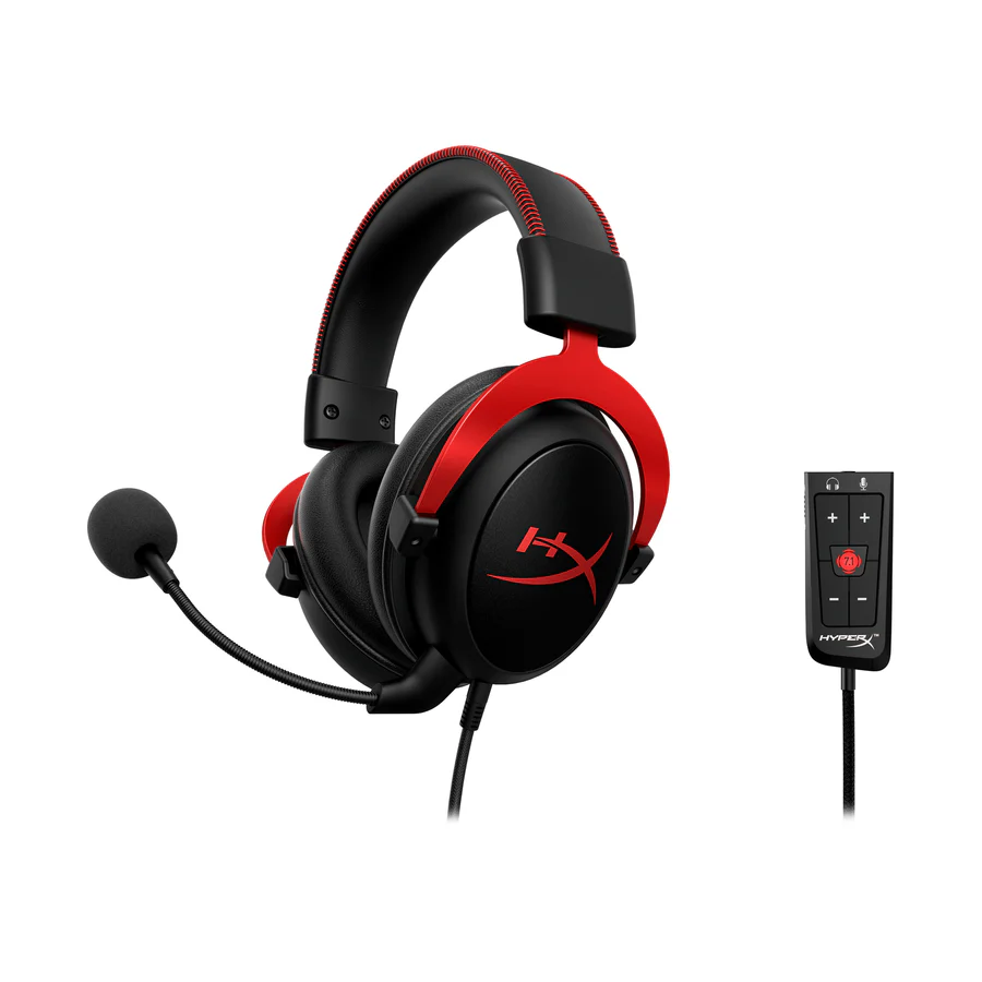 هدست گیمینگ هایپر ایکس باسیم مدل Cloud II Black and Red - 2