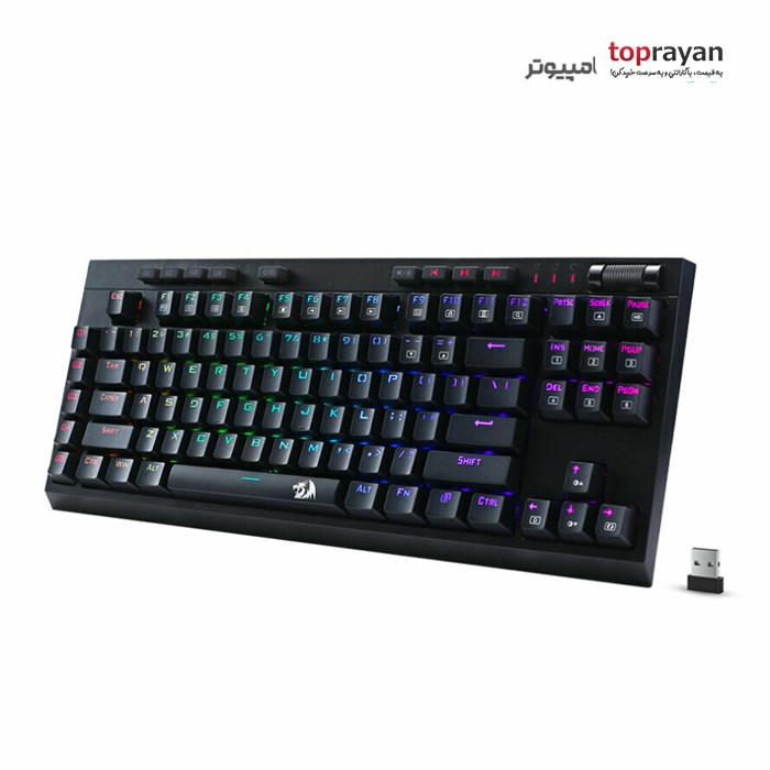 کیبورد مکانیکال گیمینگ ردراگون K596 VISHNU 2.4G RGB - 5