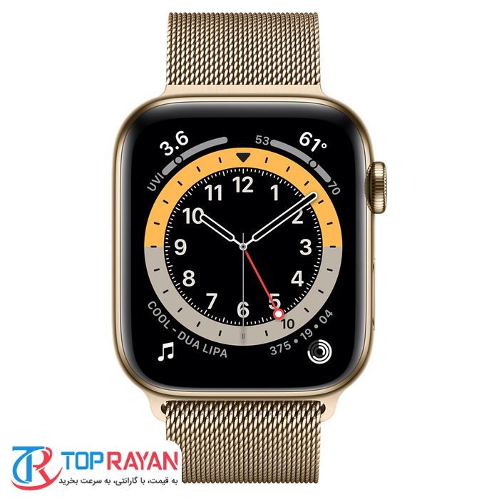 ساعت هوشمند اپل سری 6 طلایی مدل Milanese Loop 44mm - 3