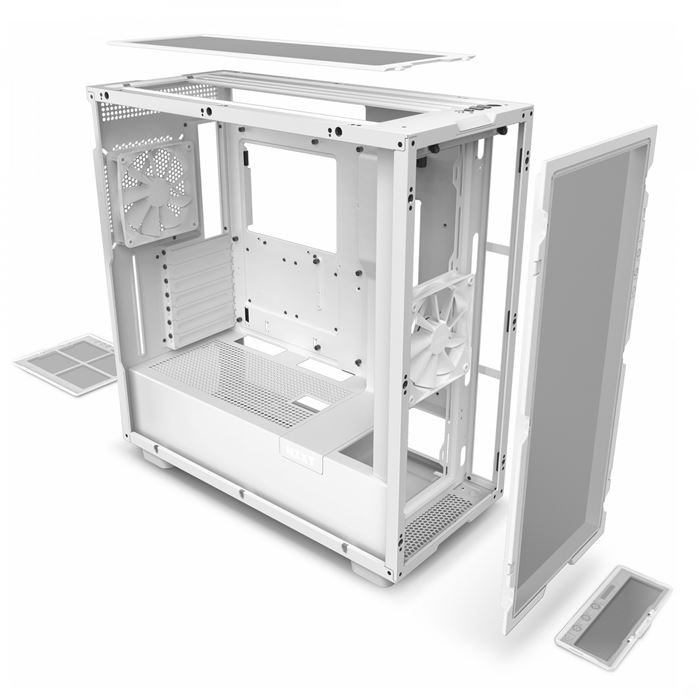کیس ان زد ایکس تی NZXT H7 Flow Matte White - 4