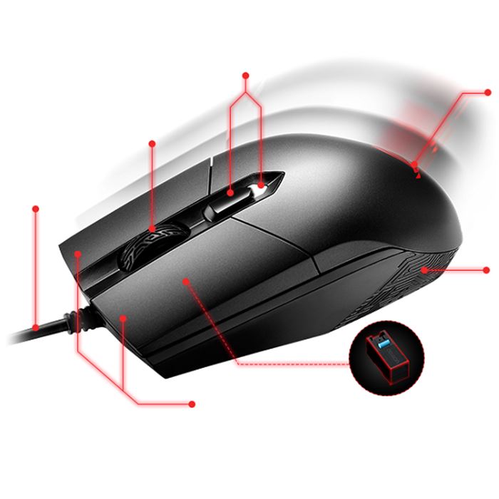ماوس مخصوص بازی ایسوس مدل ROG Strix Impact - 7