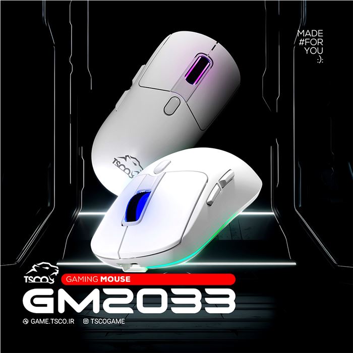 ماوس بی سیم گیمینگ تسکو مدل GM 2033 - 9