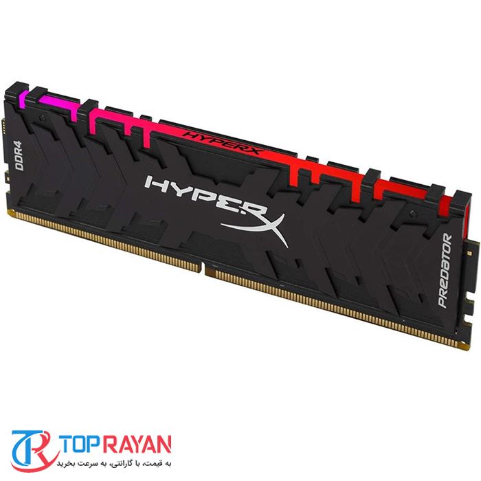 رم کینگستون سری HyperX Predator RGB با ظرفیت 8 گیگابایت و فرکانس 3000 مگاهرتز - 6