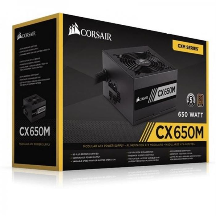 پاور 650 وات کورسیر مدل CX650M Bronze  - 2