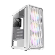 Antec NX292 Mid-Tower White Tempered Glass Gaming Computer Case 