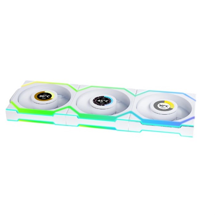 فن کیس لیان لی UNI FAN SL Wireless Reverse White بسته 3 عددی - 2