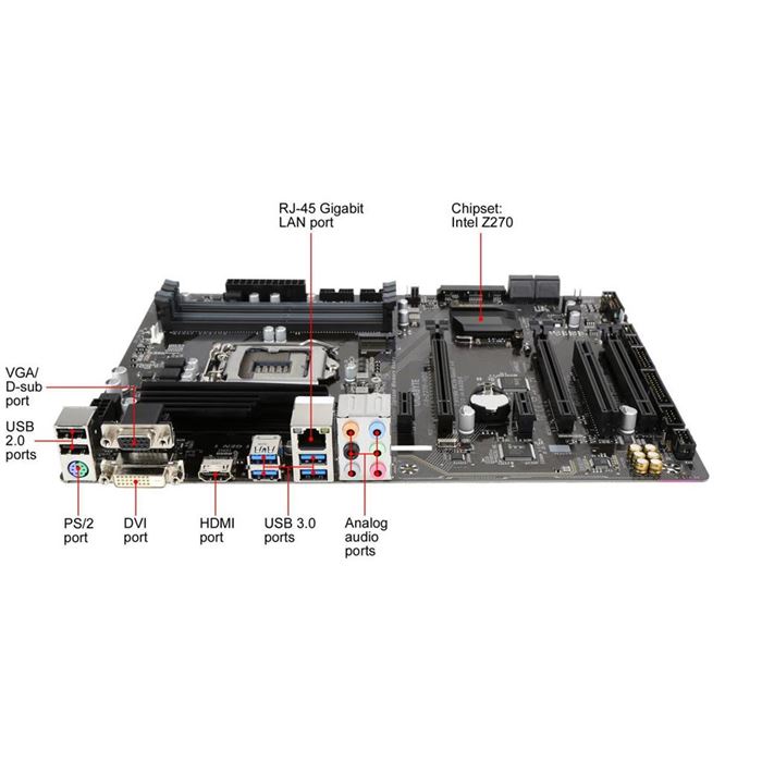 مادربرد گیگابایت مدل GA-Z270-HD3 سوکت 1151 - 6