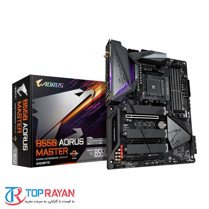 مادربرد گیگابایت مدل B550 AORUS MASTER سوکت AM4 - 2