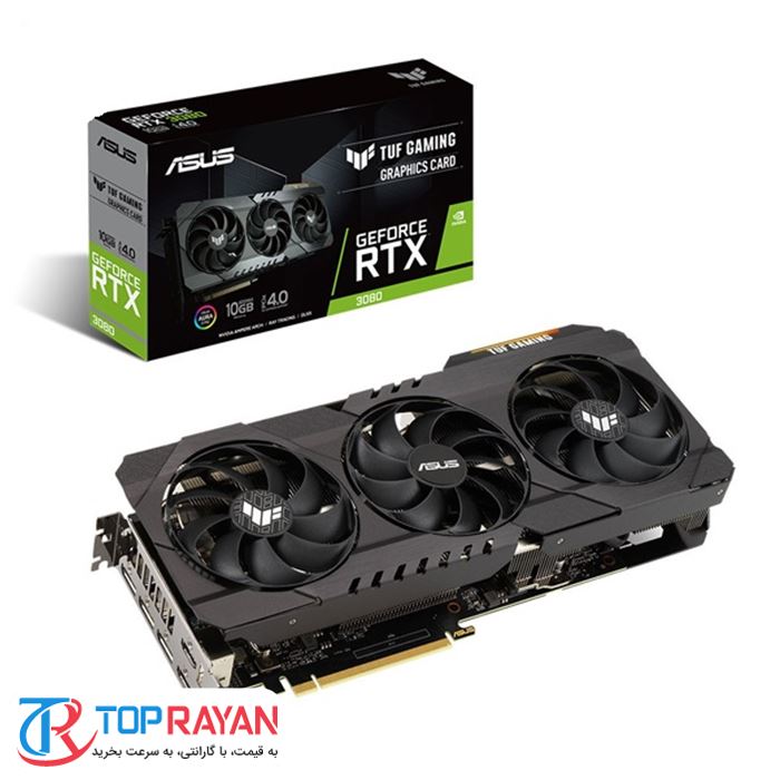 کارت گرافیک ایسوس TUF RTX 3080 10G GAMING LHR - 2