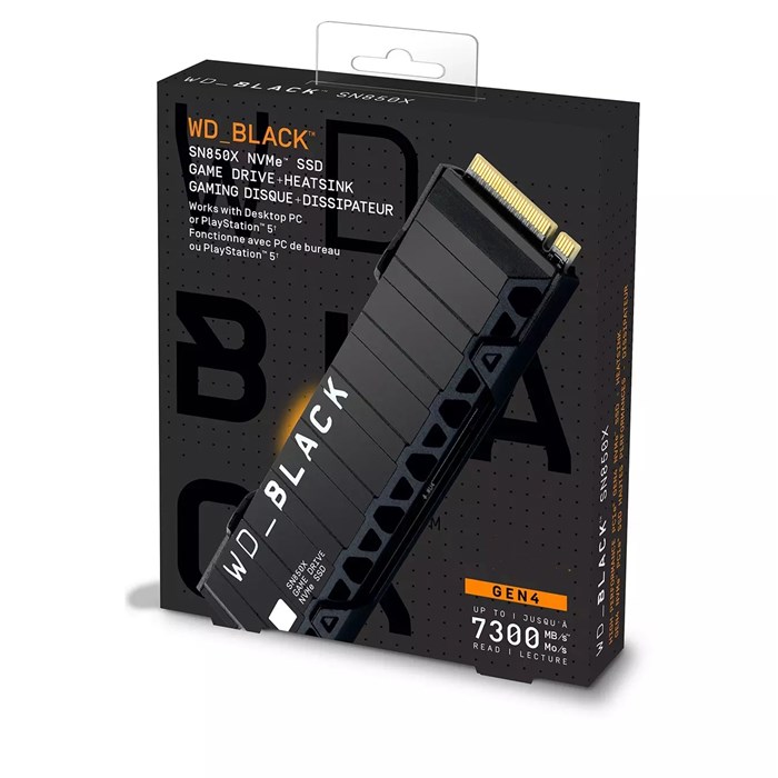 حافظه SSD وسترن دیجیتال مدل  BLACK SN850X NVME Gen4 ظرفیت 2 ترابایت با هیت سینک - 4