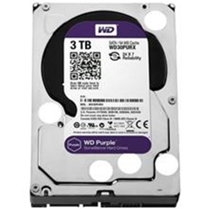 هارددیسک اینترنال وسترن دیجیتال سری Purple مدل WD30PURX ظرفیت 3 ترابایت