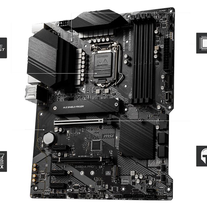 مادربرد ام اس آی مدل Z490-A PRO سوکت 1200 - 3