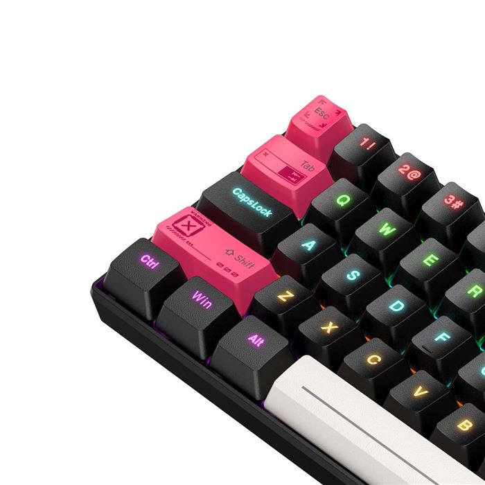 کیبورد گیمینگ اونیکوما مدل G55 RGB، مکانیکال سوییچ قهوه‌ای، Tenkeyless، نورپردازی RGB - 8