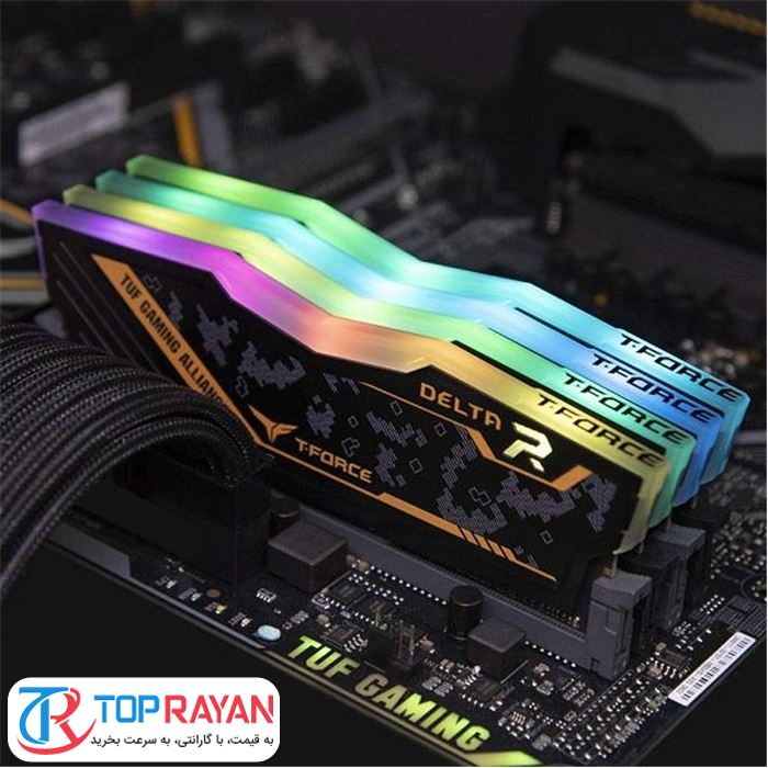 رم تیم گروپ مدل DELTA TUF Gaming Alliance RGB با حافظه ۸ گیگابایت و فرکانس ۳۲۰۰ مگاهرتز - 6