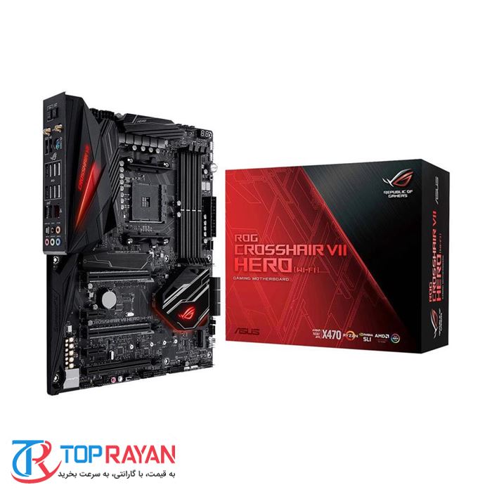 مادربرد ایسوس مدل ROG Crosshair VII HERO WiFi AM4 X470 - 3