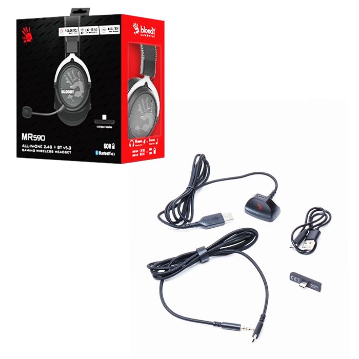 هدست بی سیم گیمینگ بلادی مدل MR-590 - 7