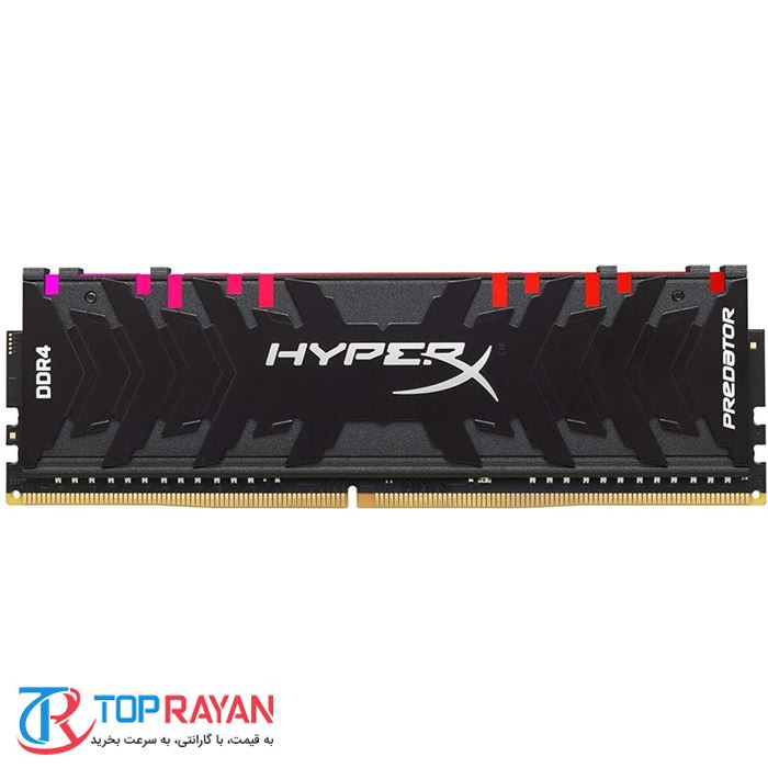رم کینگستون سری HyperX Predator RGB با ظرفیت 16 گیگابایت و فرکانس 3000 مگاهرتز - 4