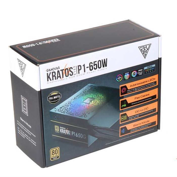 پاور گیمدیاس مدل KRATOS P1-650G توان 650 وات - 2