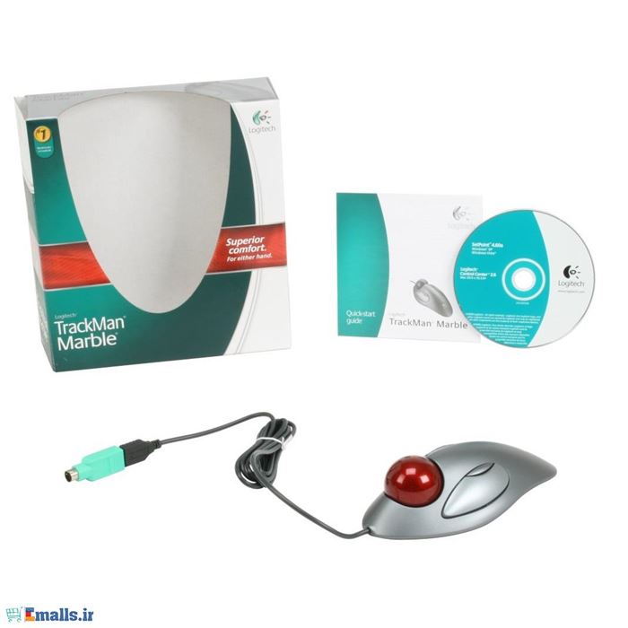 ماوس باسیم لاجیتک  مدل Trackman Marble - 4