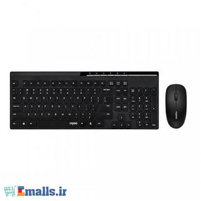 کیبورد و ماوس بی‌سیم رپو مدل X8100 - 4