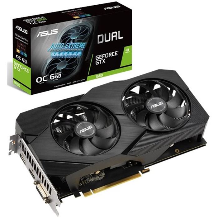کارت گرافیک ایسوس مدل DUAL-GTX1660-O6G-EVO با حافظه 6 گیگابایت