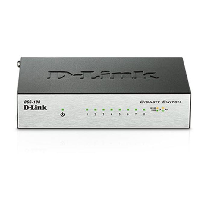 سوئیچ 8 پورت گیگ دی-لینک DGS-108 - 8