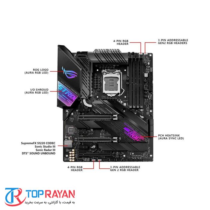 مادربرد ایسوس مدل ROG STRIX Z۴۹۰-E GAMING - 3