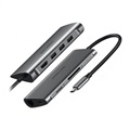 یوگرین  CM-121 USB 3.0 Type C HUB, 3 Port With 1 HDMI Port + Gigabit LAN + Power Delivery / 50538