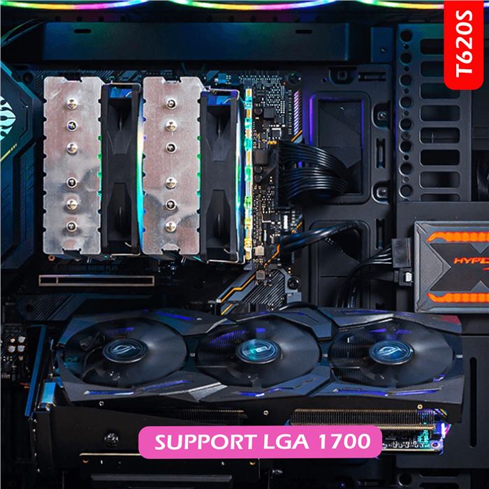 خنک کننده پردازنده کولر مستر مدل T620s ARGB LGA1700 - 10