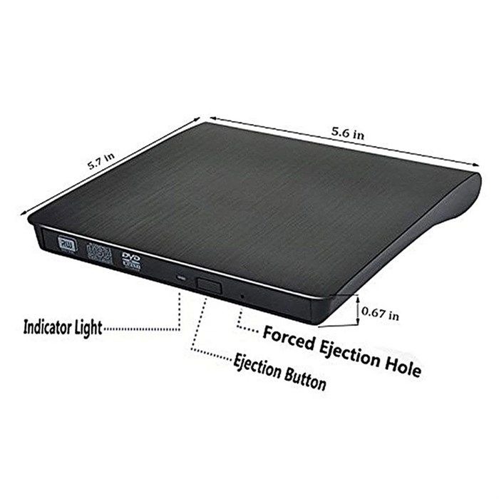 درایو DVD اکسترنال ایسوس مدل POP-UP MOBILE EXTERNAL USB3  - 3