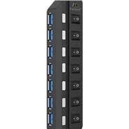 FARANET USB 3.0 Hub, 7 Port With Power Switch &amp; Power Adapter / FNU3H701S