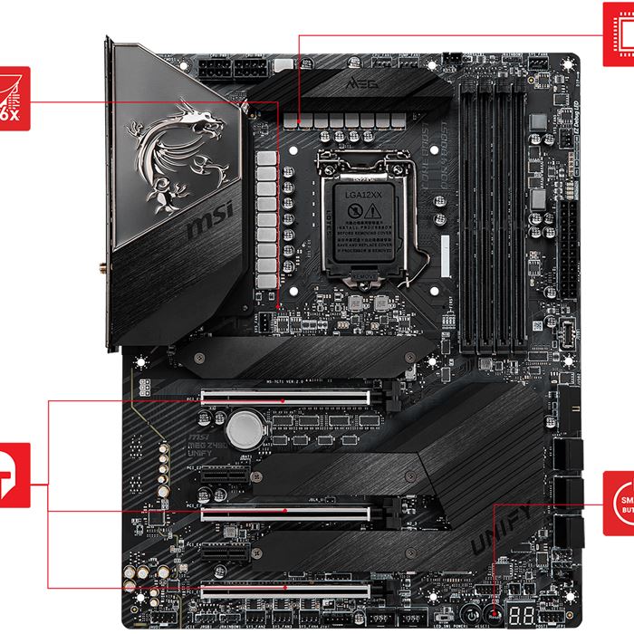 مادربرد ام اس آی مدل MEG Z490 UNIFY سوکت 1200 - 4