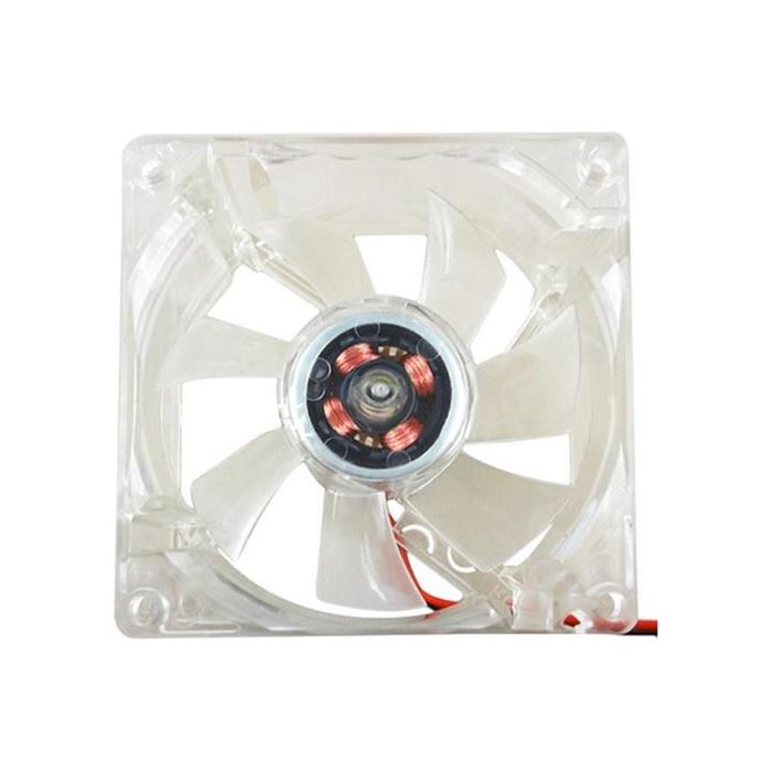 Bluelans 8025 Clear 8cm with LED Lights Chassis Cooling Fan for PC Computer Case Cooler - 3
