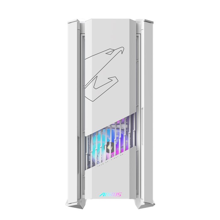 کیس گیمینگ گیگابایت سفید AORUS C601 GLASS ICE GLOBAL - 2