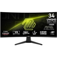 MSI MAG 346CQ 34Inch UWQHD 1ms (GTG) 180Hz VA Curve Gaming Monitor