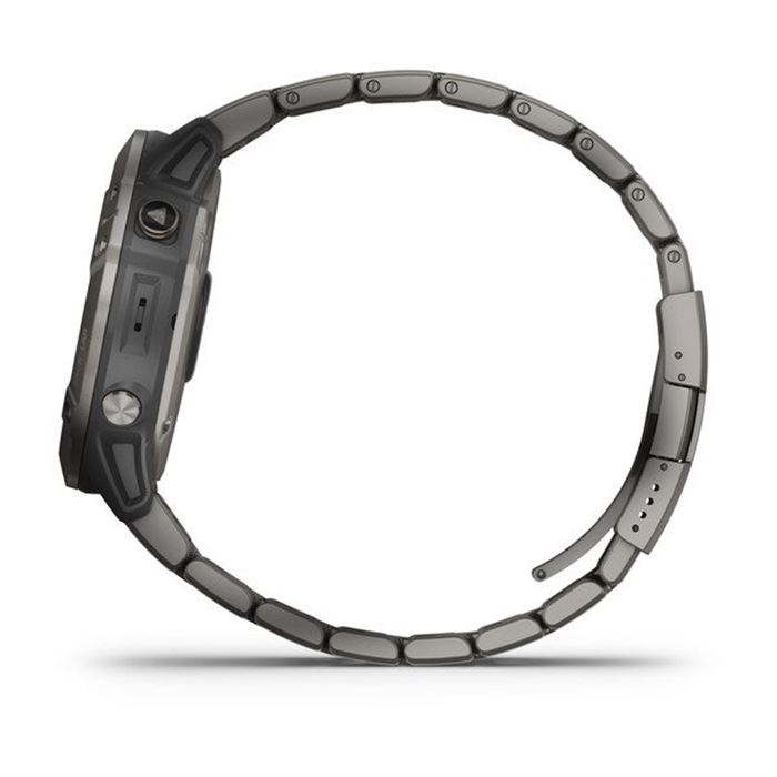 ساعت هوشمند گارمین مدل Fenix 6X Pro Solar Edition titanium with vented titanium bracelet - 6