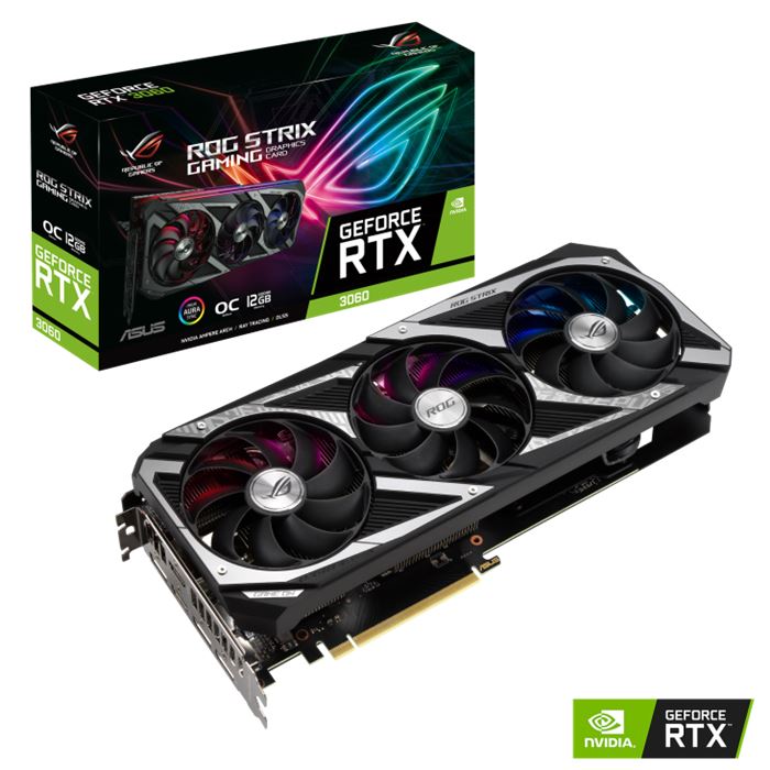 کارت گرافیک ایسوس مدل ROG-STRIX-RTX3060-O12G-V2-GAMING حافظه 12 گیگابایت