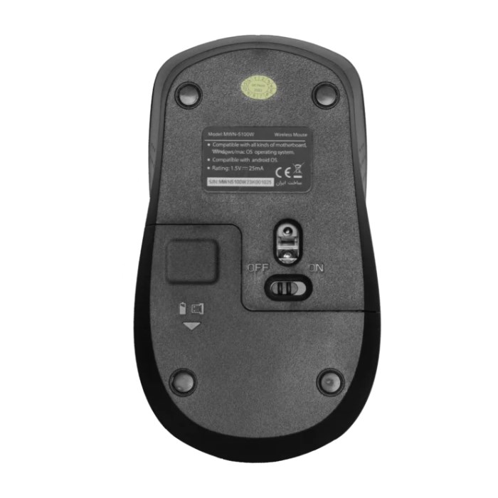 موس بی سیم فاطر مدل MWN-5100B - 9