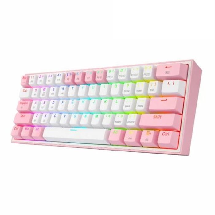 کیبورد مکانیکال گیمینگ ردراگون K616 FIZZ Pro WHITE/PINK RGB - 2