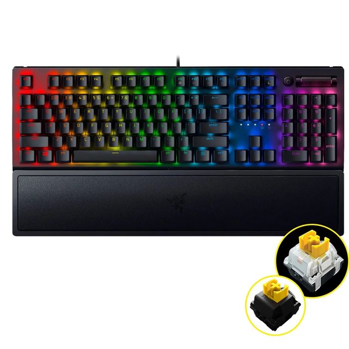 کیبورد گیمینگ ریزر BlackWidow V3 (سوییچ زرد)  - 5