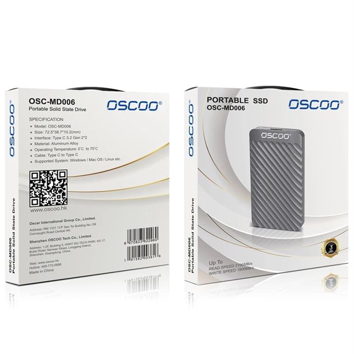 اس اس دی اکسترنال اوسکو (MD006 (Oscoo ظرفیت 2 ترابایت - 2