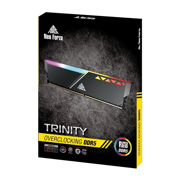 رم کامپیوتر DDR5 تک کاناله 5200 مگاهرتز CL40 نئو فورزا مدل Trinity RGB ظرفیت 32 گیگابایت - 3